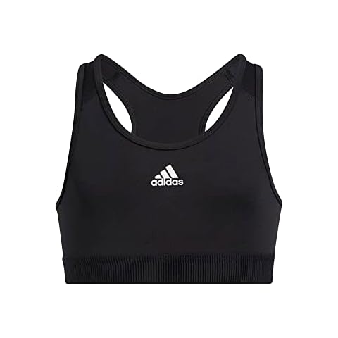 adidas Girls' AEROREADY Techfit Bra in Black Cover