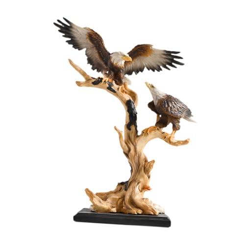 Statue d'aigle en résine œuvre d'art moderne figurine d'oiseau salon