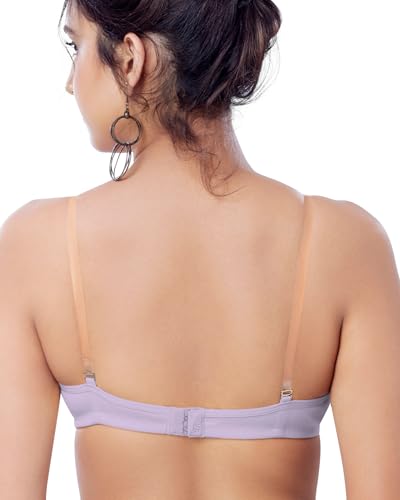 Image of Brida Monica Breathable Cotton Non-Padded Transparent Bra - Comfortable, Stylish