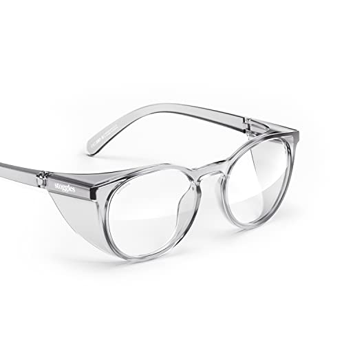 Stoggles Round Z87.1 Certified Polycarbonate Safety Glasses Anti-Fog