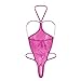 Women Sexy Lingerie for Sex Naughty Play Teddy One Piece Lace See Through Bodysuit Cut Out Babydoll Boudoir Outfits Hot Pink