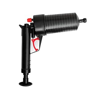 BuyWeek Toilet plunjer, Air Power Drain Blaster Drain Clog Remover Tool Hoge druk Krachtige Gootsteen Plunger Pijp Klomp Dredger Remover voor Badkamer Keuken BadkuipToilet Vloer Afvoer