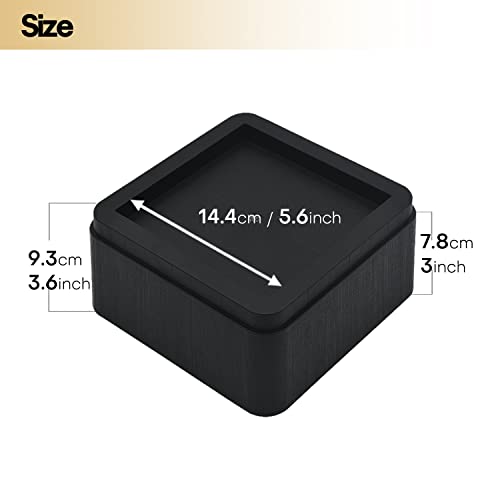 Aspeike 3 Inch Bed Riser 4 Pack Stackable Square Furniture Risers Heavy Duty Bed Raising Blocks Fits 5.5 Inch Wide Bed, Sofa, Chairs Or Couches Post - Bed Lifts Supports Up To 4,400 Lbs #TOP1
