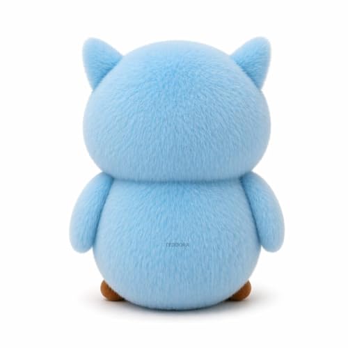 Image of Shiny Owl Soft Toy for Girls Boys Kids,Sky Blue,Owl with Glitter Eyes Animal Plush Stuffed Baby Teddy Gift Birthday, 23 cm