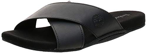 Timberland Men's Sandals, Black Leather, 7