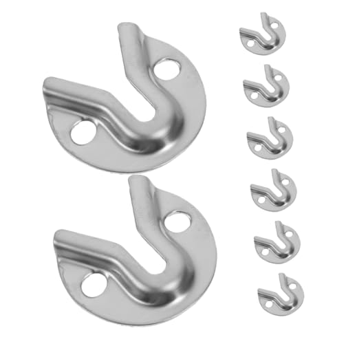 Image of Veemoon 8pcs Heavy Duty Keyhole Bracket Picture Hangers for Wall Mounting Mirrors Artwork and Photo Frames Iron Connecting Hardware for Secure Hanging