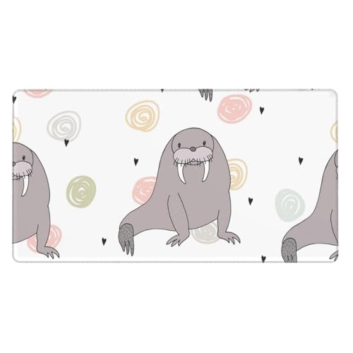 Tapis de souris de bureau antidérapant grand format pour glisse précise