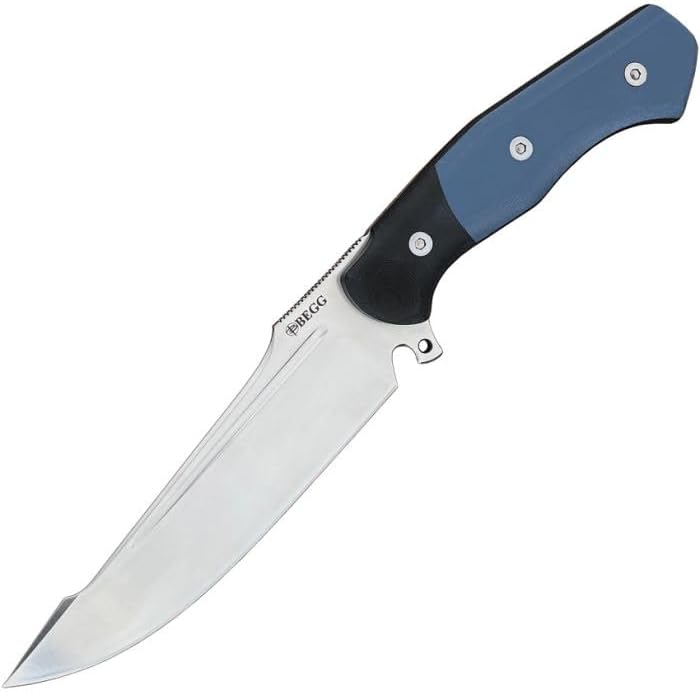 Begg Knives Alligator Fixed Blade Blue BG051
