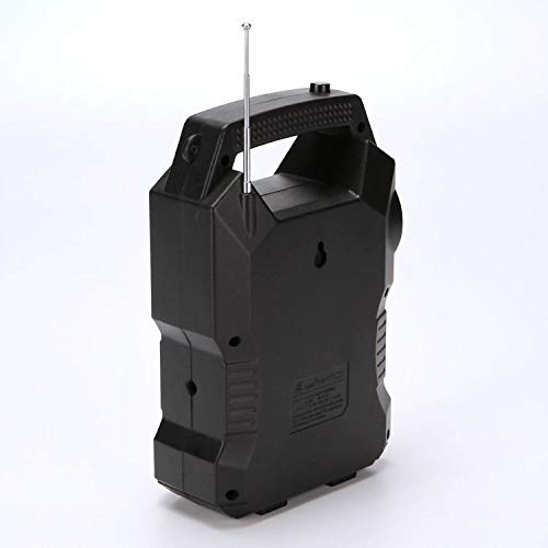 Kit placa solar 3 Emergencia lampada radio fm central com bateria lanterna