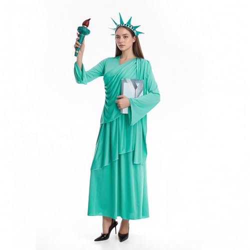 LMYOVE Lady Liberty Costume Patriotic Crown Headband...