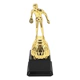 DECORNIJIA Trofeo de Ping Pong Dorado de Plástico Grande, Copa de Trofeo para Competición de Tenis de Mesa, Premio para Ganadores en Eventos Deportivos y Celebraciones