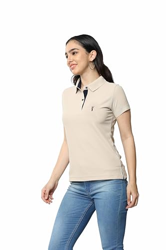 Image of STELLERS Women's Premium Polo T-Shirt, Regular Fit | Odour Resistant | Wrinkle Free | Quick Dry | Stretchable | Lightweight | Breathable | Sustainable | Anti-Static | Feather Touch Feel
