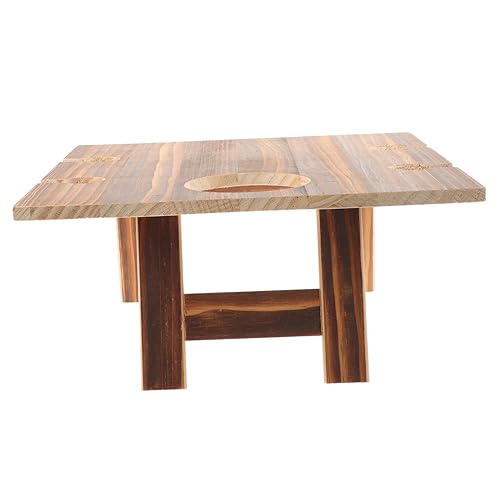 Balacoo Mesa De Picnic De Madera para Vino Portátil y Duradero para Exterior para Picnics Aire