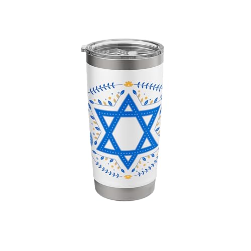 Star of David Design – Timeless Symbol, Cultural Emblem Stainless Steel Insulated Tumbler