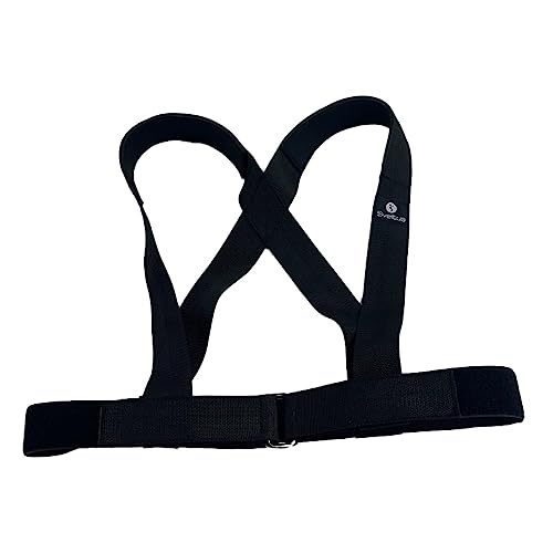 Harnais de tirage Sveltus noir taille unique pour entraînement physique de l'adulte