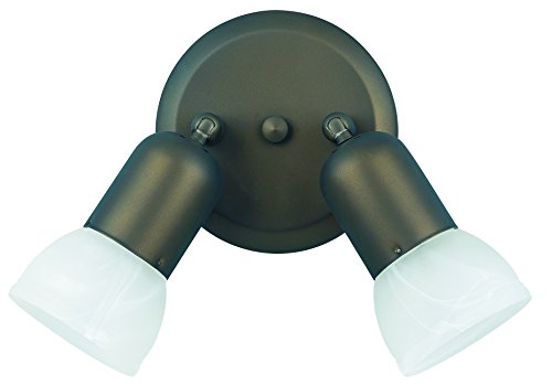 Canarm ICW92 ORB Jasper Double Head Directional Spot-Light , Oil-rubbed Bronze