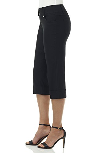 Rekucci Modern Classic Pull-On Capri Pants for Women – Stretch Waist, Cuffed Hem, Wrinkle-Resistant2