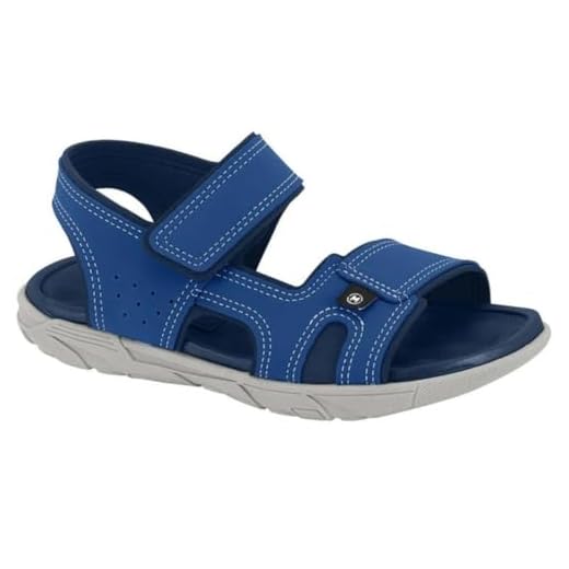 Sandália Infantil Menino Molekinho Conforto Calce Fácil 2400.139 - Azul (Azul, BR, Criança de 9 a 12 anos, Numérico, 32)
