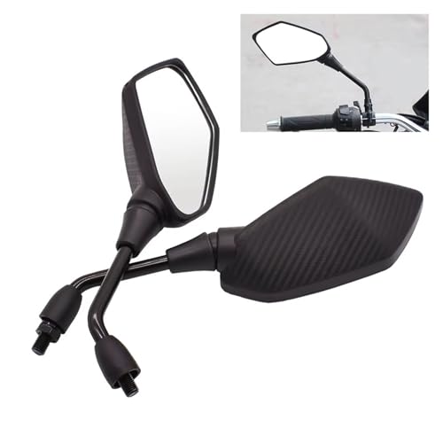 Espejo retrovisores para F800R universales de 8/10 mm con manillar ajustable convexo 7
