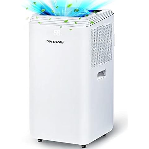 VAGKRI Portable Air Conditioners 12000 BTU, 3-in-1 AC Unit with Fan & Dehumidifier Cools up to 400 sq. ft, Portable AC with ECO Mode, 3 Fan Speeds, Auto Swing, 24H On/Off Timer, Remote Control Cover
