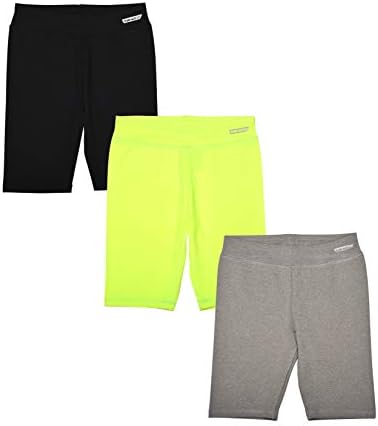 Hind 3-Pack Girls Athletic Shorts, Bike Shorts, Workout Clothes for Girls