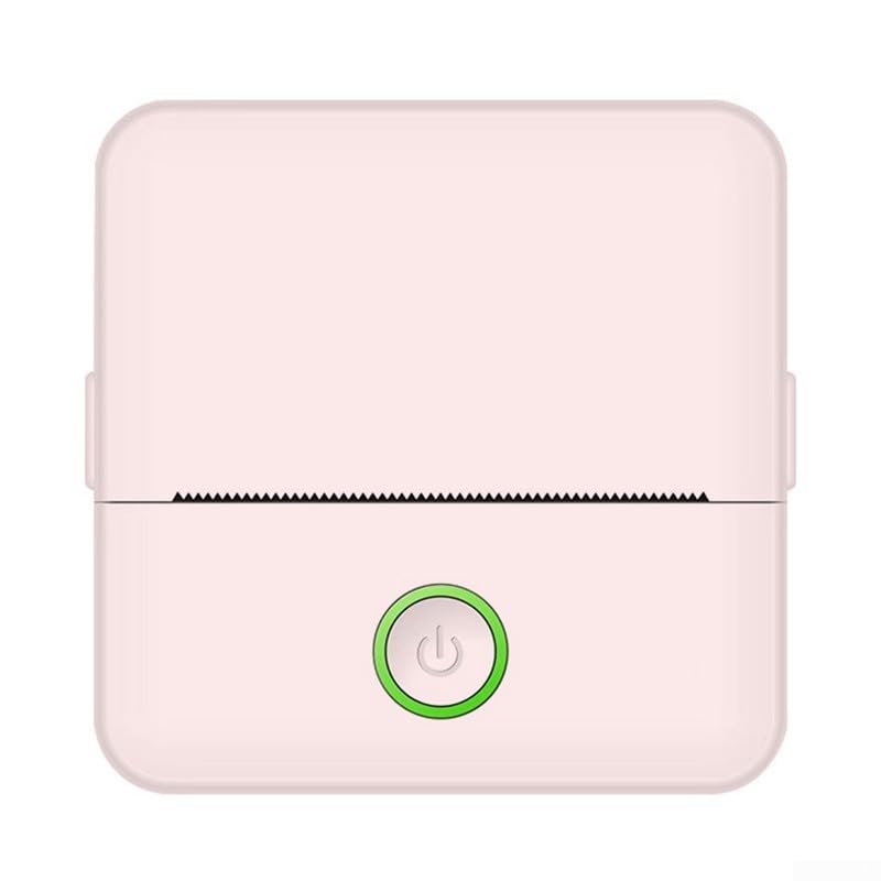 QOXEZY Impresora de etiquetas InkFree fácil de usar, mini impresora HD inalámbrica portátil para estudiantes (blanco)