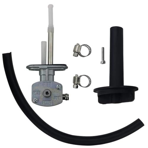 Mabutingti Conjunto de grifo de combustible y palanca para Yamaha ATV Grizzly 350 660 Bruin 350 YFM350 YFM660 Petcock de Gasolina para Tanque de Combustible con Grifo, Válvula e Interruptor