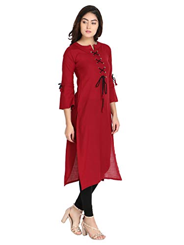 Image of DHRUVI TRENDZ Women's Rayon Kurta