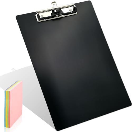 Aluminum Metal Clipboard Stainless Hangable Pen Holder Low-Profile Clip Board