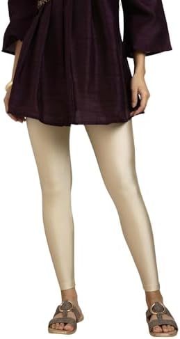 TWIN BIRDS Super Stretchable Mehandi Maroon Coloured Cotton Elasthane Fabric Ankle Length Leggings for Women