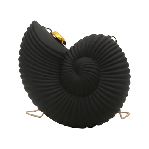 Sac à bandoulière coquillage pour femme pochette rigide chic Perphy avec chaîne