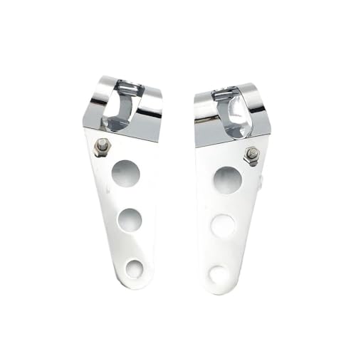 Soporte montaje barra luz antivibración para horquilla de moto Bobber 2