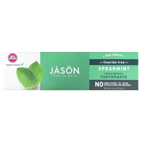 Jason Natural Cosmetics Fluoride Free Sea Fresh Toothpaste, 4.2 OZ