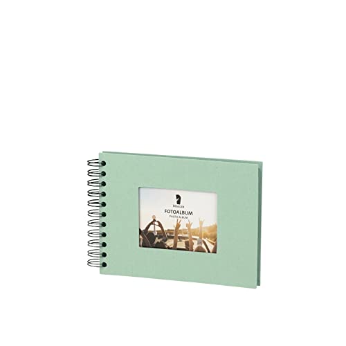 Rössler – Album Fotografico Con Rilegatura A Filo – Colore Polvere, 40 Pagine Nere, Formato 145x195 Mm, Passe-partout