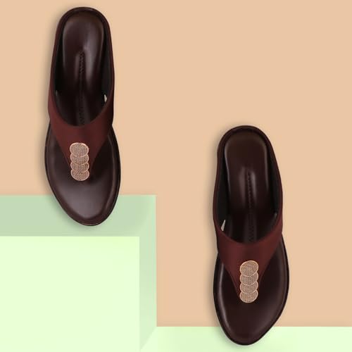 Image of Women's Fashion Sandal | Faux Leather, Comfortable & Stylish Wedges | Ideal for Casual & Formal