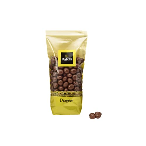 Patchi Sac de Dragées Café Chocolat Lait (0.55 LB) - Coffee Beans Hazelnuts Coated With Smooth Milk Chocolate - Great for Holiday Gifting - All Natural Ingredients