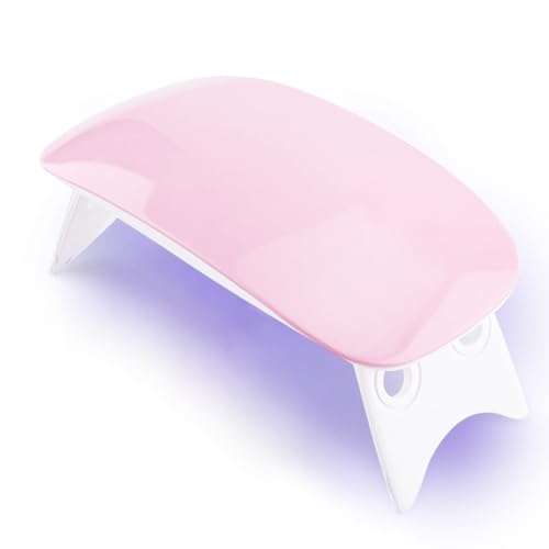 Gleva UV LED Nail Dryer Foldable Mini Lamp, Portable Travel Size Curing Light for Quick Drying Nail Polish Lamp for Home Travel Nail Salon for Women's