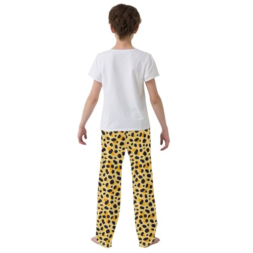 Boys' Pants Leopard Print Cute Cheetah Spots Long Bottoms Jogger Pants Elastic Waist Trousers with Pockets S-XL3