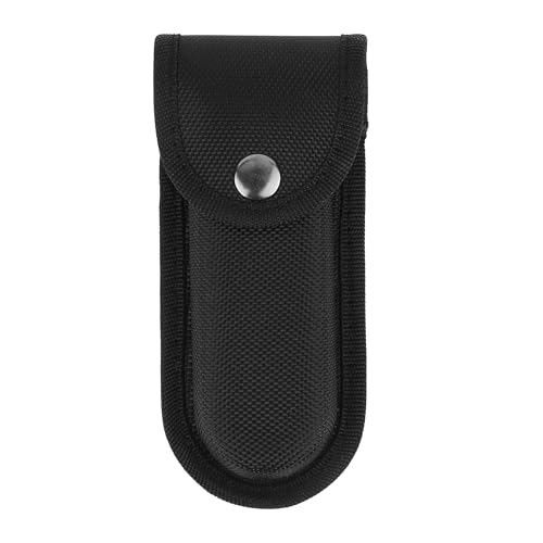 Nylon Pocket Knife Holder, 5''-5.5'' Folding Knife Sheath with Snap Closure & Belt Loop, Vertical/Horizontal Knife Case for Belt, Pocket Knife Holster for Multitool, Swiss Army Knife
