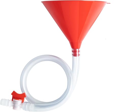 Mppchhn Beer Funnel - Drinking Funnel with Sealing Valve,Beverage Drinkware Game Prop Reusable for Spring Break College Event Gathering RV