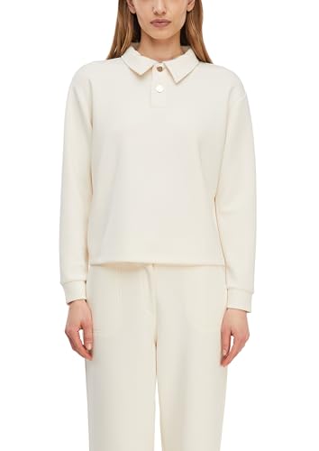 Sweat-shirt avec col polo femme Comma respirant et doux pour un style chic
