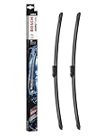 Genuine Bosch A351S Set of Flat Bar Wiper Blades for Right-Hand Drive Vehicles - 600mm Length (Set of 2)