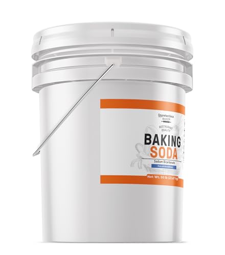 Unpretentious Baker Baking Soda, Cooking, Baking, Cleaning, 5 Gallon Bucket (800 Ounce)