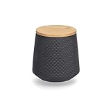 ZELLER PRESENT SCHÖNER LEBEN. PRAKTISCH WOHNEN. Vorratsdose m. Bambusdeckel, 580 ml, Keramik,