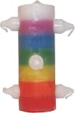 vela 7 colores arcangeles VELON 7 MECHAS (VELON HECHO A MANO), para cortar trabajos de santeria, vudu, magia negra