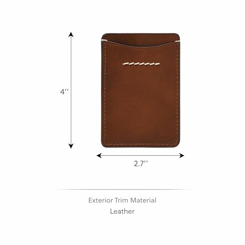 Image of Fossil Men's Westover Leather Slim Minimalist Card Case Sliding Pocket Wallet, Brown, (Model: ML4585210)