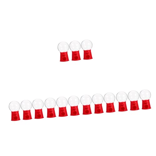 COLLBATH 15 Stk Hand-Augen-koordinierendes Spielzeug Mini-Kaugummiautomat für Kaugummiautomaten für Kinder Süßigkeitenautomat spielzeug für kinder Geldbank Kinder Süßigkeiten verdrehen rot