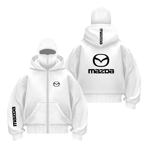 GTKRMXOB Sudadera Pasamontañas para Hombre M.AZ.da Ropa Deportiva con Doble Capucha Y Bolsillos Manga Larga Entrenamiento Chaquetas Patchwork-BaiS||x_l
