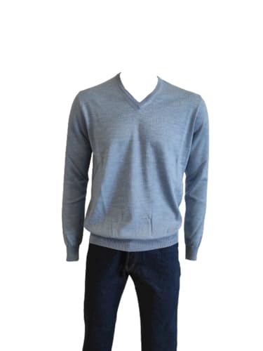 Pull Pamira V31 vêtement homme bleu ciel taille 56 chaud et léger