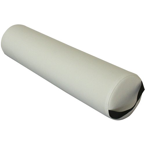 ForPro Full Round Bolster, Crème, Oil and stain-resistant, for Massage and Yoga, 6”